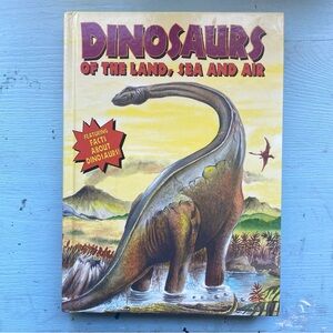 Vintage Dinosaurs Book - Yellow and Brown Cover